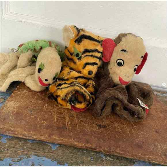 Vintage Hand Puppet Ka-Klar Connecticut Fabric Toy TIGER - Picture 2 of 4